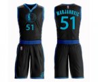 Dallas Mavericks #51 Boban Marjanovic Swingman Black Basketball Suit Jersey - City Edition