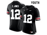 2016 Youth Ohio State Buckeyes C.Jones #12 College Football Limited Jersey - Black