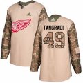 Detroit Red Wings #49 Eric Tangradi Authentic Camo Veterans Day Practice NHL Jersey