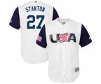 USA Baseball #27 Giancarlo Stanton White 2017 World Baseball Classic Replica Team Jersey