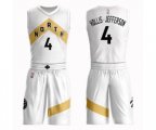 Toronto Raptors #4 Rondae Hollis-Jefferson Swingman White Basketball Suit Jersey - City Edition
