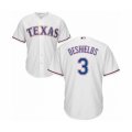 Texas Rangers #3 Delino DeShields Jr. Authentic White Home Cool Base Baseball Player Jersey