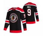 Chicago Blackhawks #9 Bobby Hull Black 2020-21 Reverse Retro Alternate Hockey Jersey