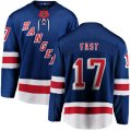 New York Rangers #17 Jesper Fast Fanatics Branded Royal Blue Home Breakaway NHL Jersey