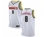 Denver Nuggets #8 Jarred Vanderbilt Authentic White NBA Jersey - Association Edition