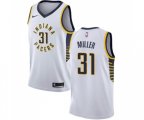Indiana Pacers #31 Reggie Miller Authentic White Basketball Jersey - Association Edition