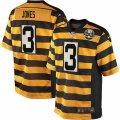 Pittsburgh Steelers #3 Landry Jones Limited Yellow Black Alternate 80TH Anniversary Throwback NFL Jersey