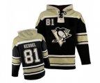 Pittsburgh Penguins #81 Phil Kessel Authentic Black Sawyer Hooded Sweatshirt NHL Jersey