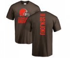 Cleveland Browns #85 David Njoku Brown Backer T-Shirt
