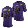 Baltimore Ravens #89 Mark Andrews Nike Purple 25th Anniversary Speed Machine Golden Limited Jersey