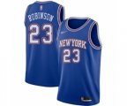 New York Knicks #23 Mitchell Robinson Swingman Blue Basketball Jersey - Statement Edition
