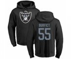 Oakland Raiders #55 Vontaze Burfict Black Name & Number Logo Pullover Hoodie