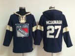 New York Rangers #27 Ryan McDonagh blue jerseys(pullover hooded sweatshirt)