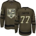 Los Angeles Kings #77 Jeff Carter Authentic Green Salute to Service NHL Jersey