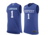 Men's Kentucky Wildcats Skal Labissiere #1 College Basketball Jersey - Royal Blue