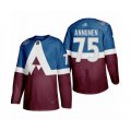 Colorado Avalanche #75 Justus Annunen Authentic Burgundy Blue 2020 Stadium Series Hockey Jersey