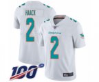 Miami Dolphins #2 Matt Haack White Vapor Untouchable Limited Player 100th Season Football Jersey