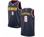 Denver Nuggets #8 Jarred Vanderbilt Authentic Navy Blue Road NBA Jersey - Icon Edition