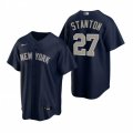 Nike New York Yankees #27 Giancarlo Stanton Navy Alternate Stitched Baseball Jersey