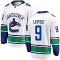 Vancouver Canucks #9 Brendan Leipsic Fanatics Branded White Away Breakaway NHL Jersey