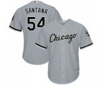 Chicago White Sox #54 Ervin Santana Replica Grey Road Cool Base Baseball Jersey