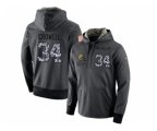 Cleveland Browns #34 Isaiah Crowell Stitched Black Anthracite Salute to Service Player Performance Hoodie