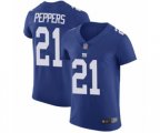 New York Giants #21 Jabrill Peppers Royal Blue Team Color Vapor Untouchable Elite Player Football Jersey