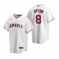 Nike Los Angeles Angels #8 Justin Upton White Home Stitched Baseball Jersey