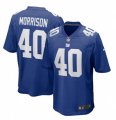 New York Giants Retired Player #40 Joe Morrison Nike Royal Team Color Vapor Untouchable Limited Jersey