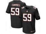 Atlanta Falcons #59 De'Vondre Campbell Game Black Alternate NFL Jersey