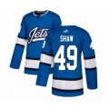 Winnipeg Jets #49 Logan Shaw Authentic Blue Alternate Hockey Jersey