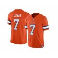 Denver Broncos #7 John Elway Orange 2023 F.U.S.E. Vapor Untouchable Football Stitched Jersey