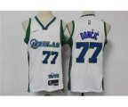 Dallas Mavericks #77 Luka Doncic White Nike Diamond 2022 City Edition Swingman Stitched Jersey