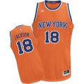 New York Knicks #18 Phil Jackson Swingman Orange Alternate NBA Jersey