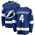 Tampa Bay Lightning #4 Vincent Lecavalier Fanatics Branded Blue Home Breakaway NHL Jersey