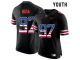 2016 US Flag Fashion Youth Ohio State Buckeyes Nick Bosa #97 College Football Limited Jersey - Blackout