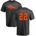 Denver Broncos #22 Tramaine Brock Ash One Color T-Shirt