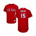 Texas Rangers #15 Nick Solak Red Alternate Flex Base Authentic Collection Baseball Player Jersey