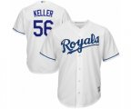 Kansas City Royals Brad Keller Replica White Home Cool Base Baseball Player Jersey