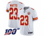 Kansas City Chiefs #23 Armani Watts White Vapor Untouchable Limited Player 100th Season Football Jersey