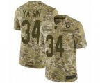 Indianapolis Colts #34 Rock Ya-Sin Limited Camo 2018 Salute to Service Football Jersey