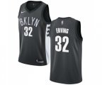 Brooklyn Nets #32 Julius Erving Authentic Gray Basketball Jersey Statement Edition