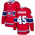 Montreal Canadiens #45 Joe Morrow Premier Red Home NHL Jersey