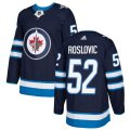Winnipeg Jets #52 Jack Roslovic Premier Navy Blue Home NHL Jersey