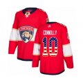 Florida Panthers #10 Brett Connolly Authentic Red USA Flag Fashion Hockey Jersey