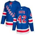 New York Rangers #42 Brendan Smith Premier Royal Blue Home NHL Jersey