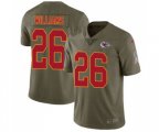 Kansas City Chiefs #26 Damien Williams Limited Olive 2017 Salute to Service Football Jersey