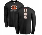 Cincinnati Bengals #83 Tyler Boyd Black Backer Long Sleeve T-Shirt