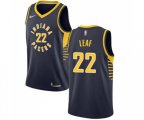 Indiana Pacers #22 T. J. Leaf Authentic Navy Blue Road NBA Jersey - Icon Edition