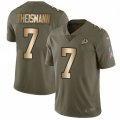 Washington Redskins #7 Joe Theismann Limited Olive Gold 2017 Salute to Service NFL Jersey